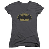 Juniors Sheer Cap Sleeve V-Neck