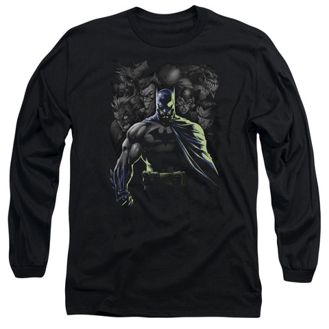 Batman/villains Unleashed - L/s Adult 18/1 - Black