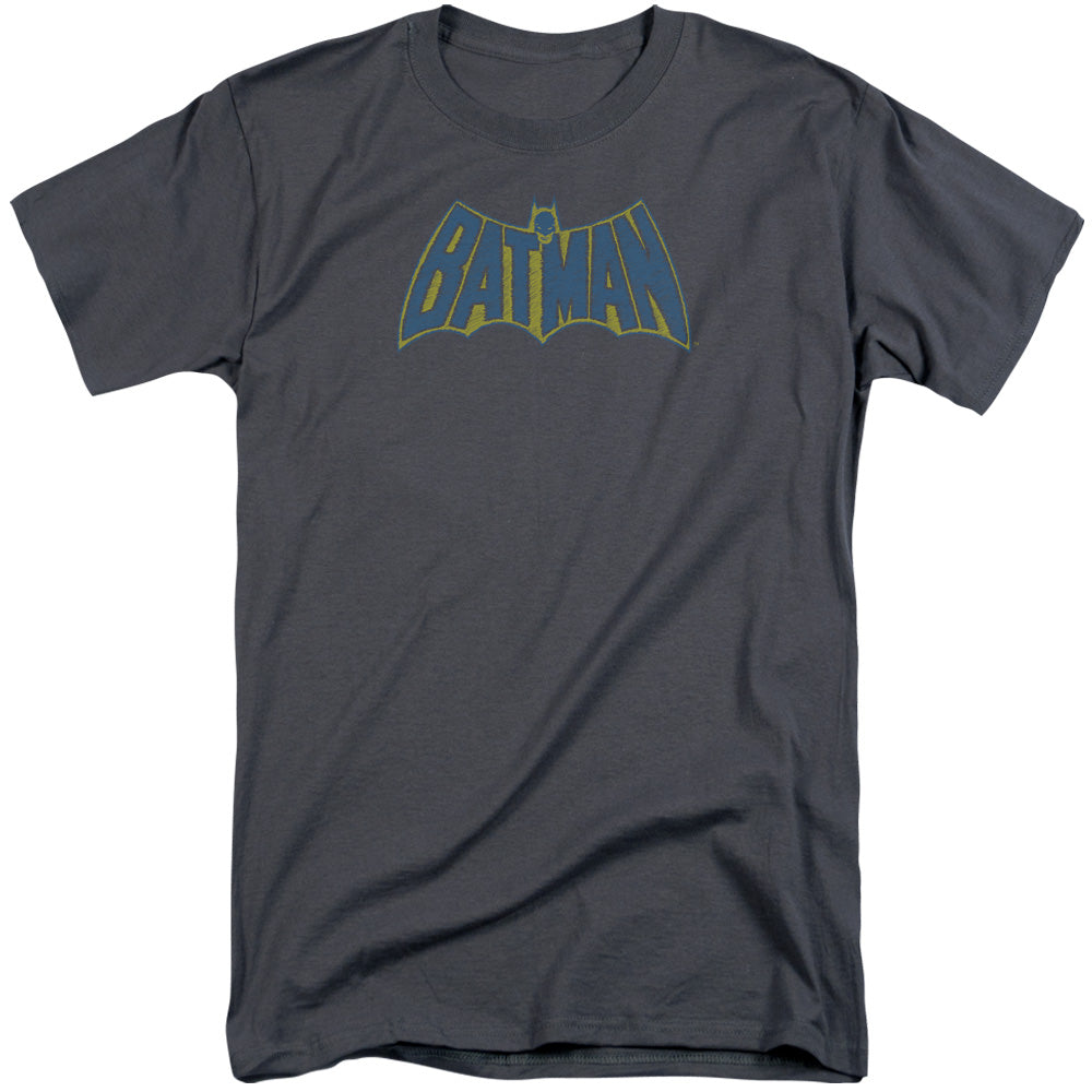 Batman/sketch Logo-s/s Adult Tall-charcoal