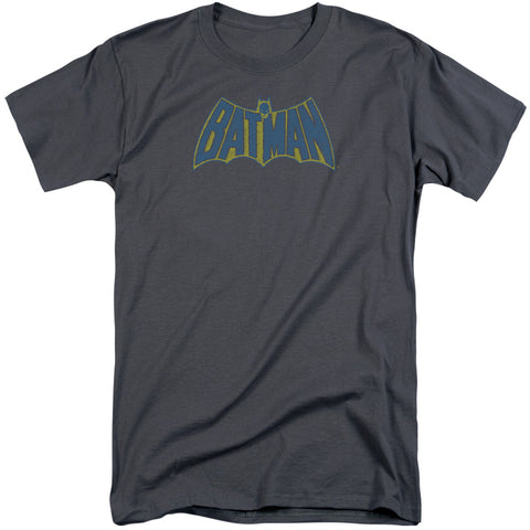 Batman/sketch Logo-s/s Adult Tall-charcoal