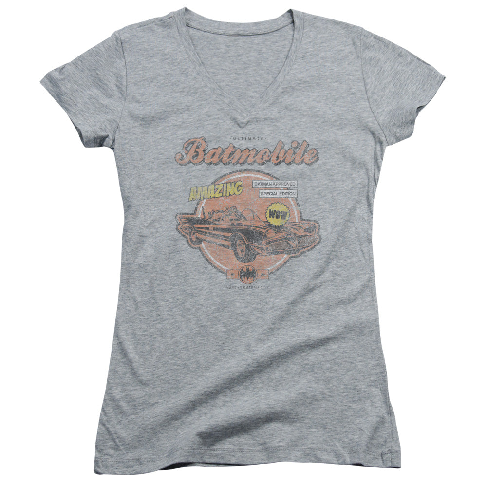 Juniors Sheer Cap Sleeve V-Neck