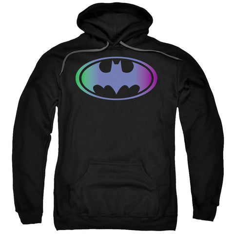 Batman/gradient Bat Logo-adult Pull-over Hoodie-black