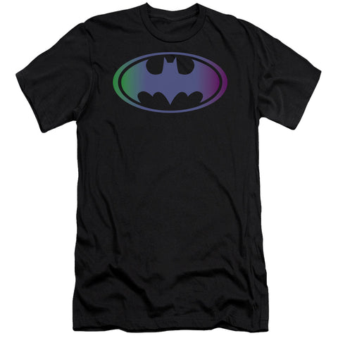 Batman/gradient Bat Logo - S/s Adult 30/1 - Black