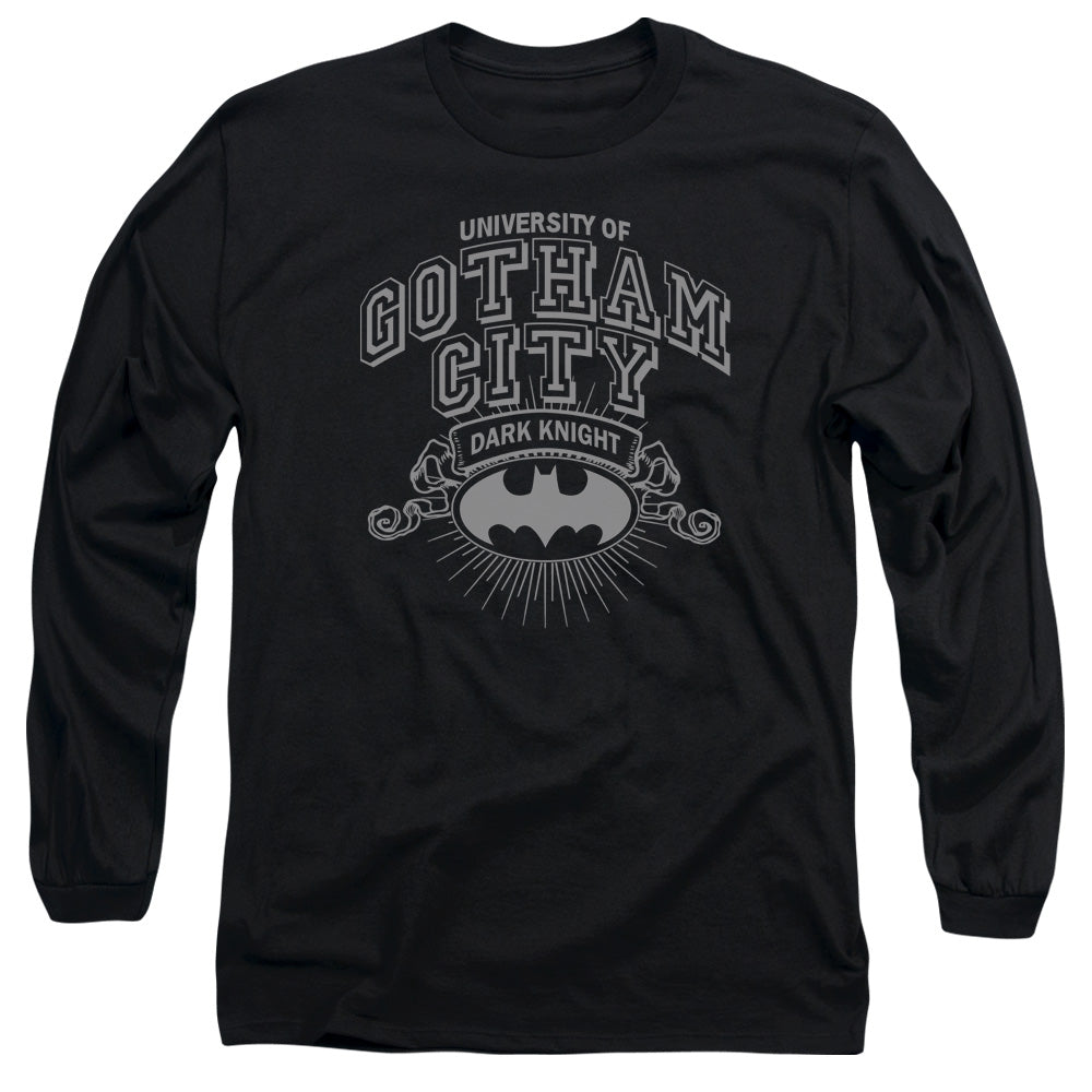 Batman/university Of Gotham - L/s Adult 18/1 - Black
