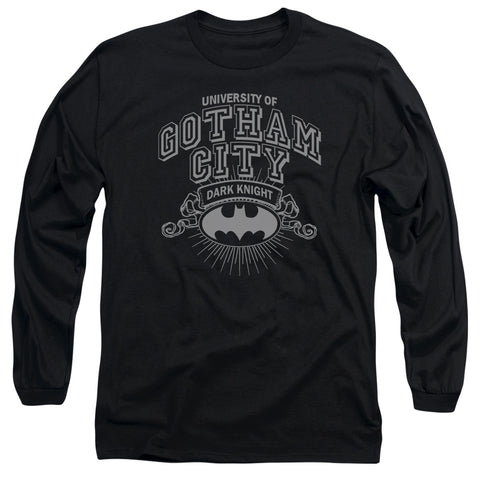 Batman/university Of Gotham - L/s Adult 18/1 - Black