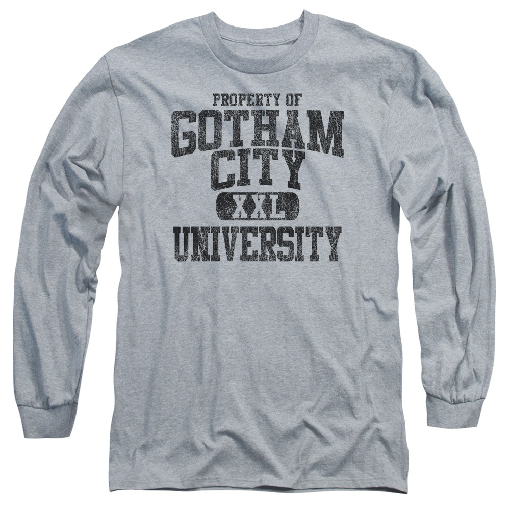 Batman/property Of Gcu - L/s Adult 18/1 - Athletic Heather