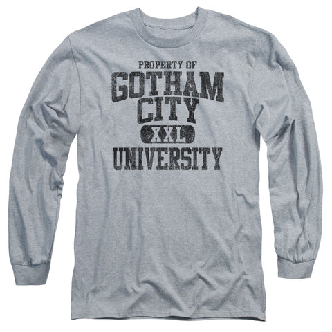 Batman/property Of Gcu - L/s Adult 18/1 - Athletic Heather