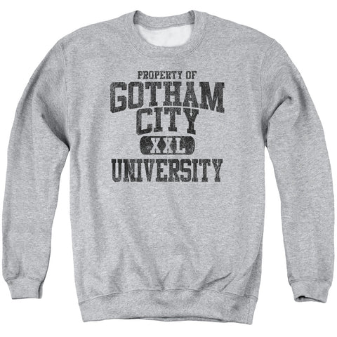 Batman/property Of Gcu - Adult Crewneck Sweatshirt - Athletic Heather