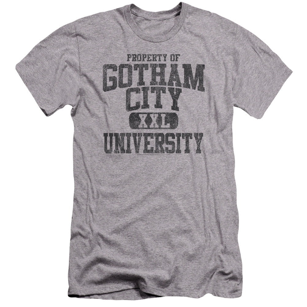 Batman/property Of Gcu-premuim Canvas Adult Slim Fit 30/1-athletic Heather