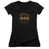 Juniors Sheer Cap Sleeve V-Neck