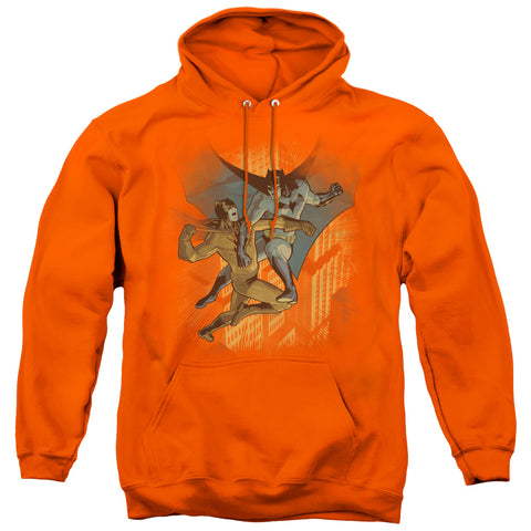 Batman/batman Vs Catman - Adult Pull-over Hoodie - Orange