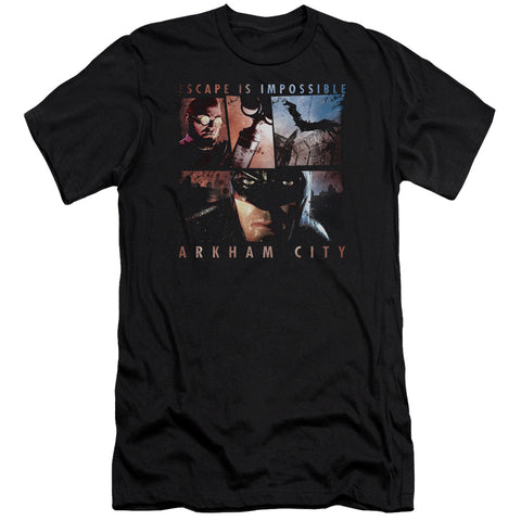 Arkham City/escape Is Impossible-premuim Canvas Adult Slim Fit 30/1-black