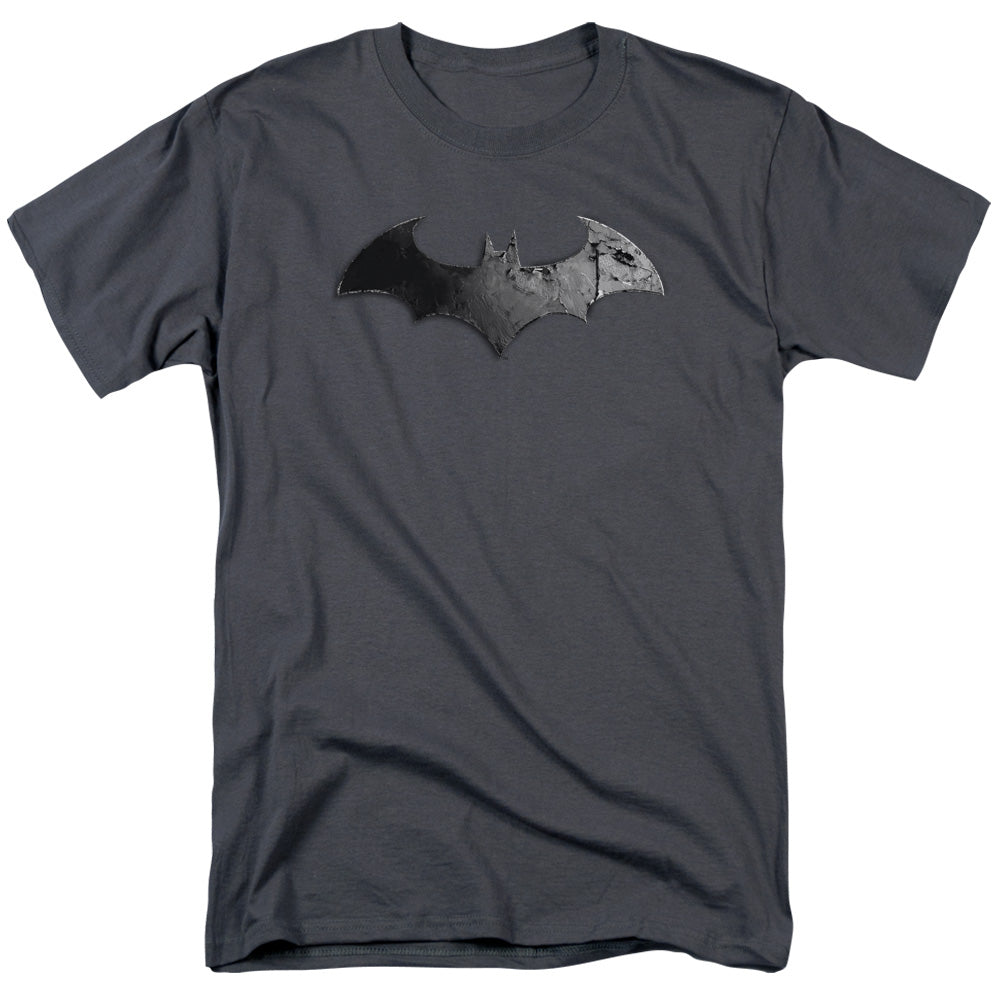 Arkham City/bat Logo-s/s Adult 18/1-charcoal