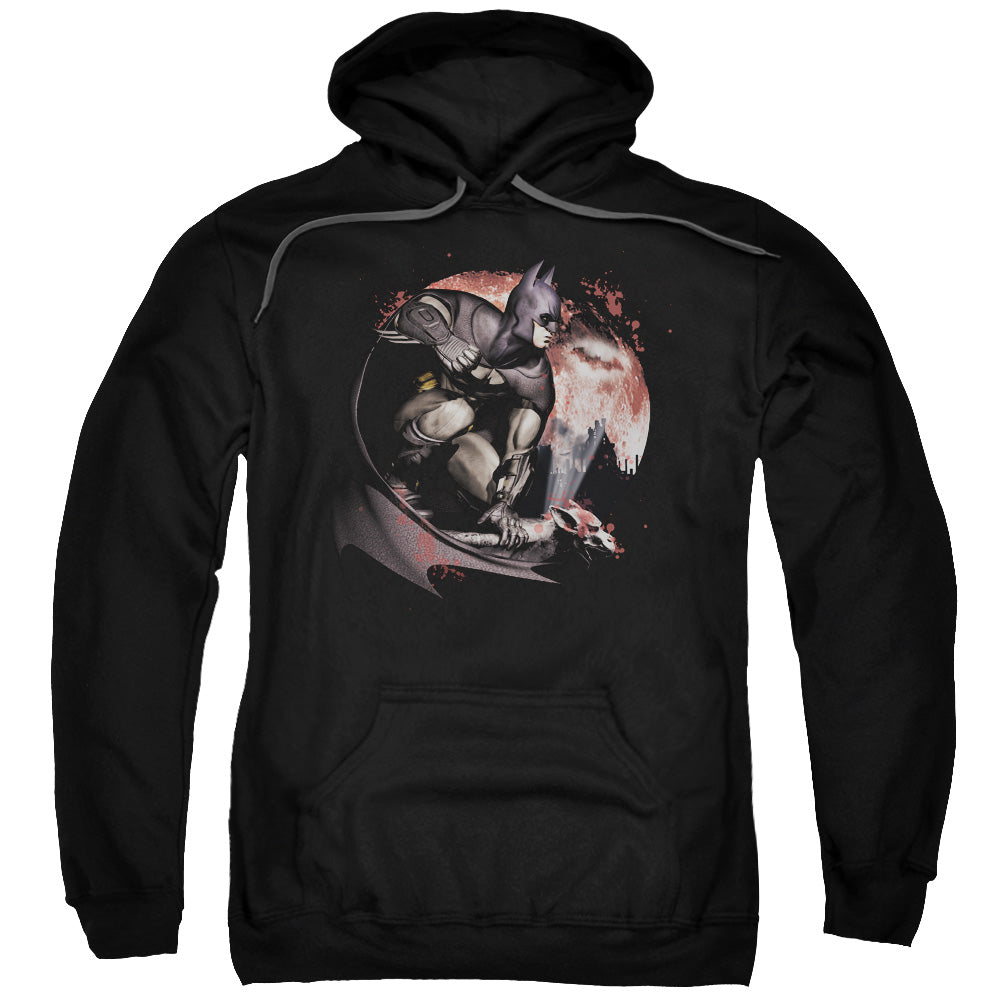 Arkham City/blood Moon-adult Pull-over Hoodie-black
