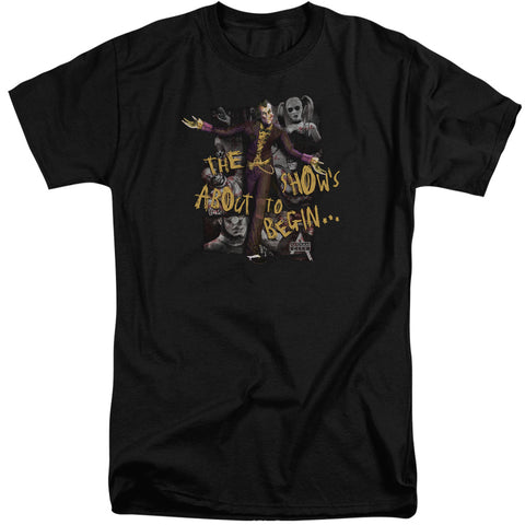 Arkham City/about To Begin-s/s Adult Tall-black