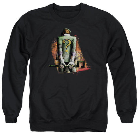 Arkham City/riddler Convicted - Adult Crewneck Sweatshirt - Black
