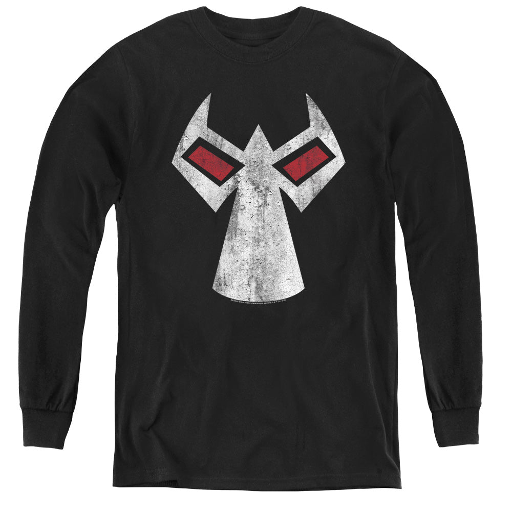 Batman/bane Mask - Youth Long Sleeve Tee - Black