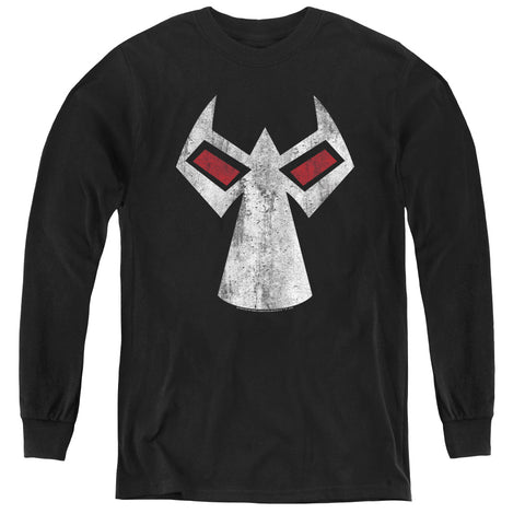 Batman/bane Mask - Youth Long Sleeve Tee - Black