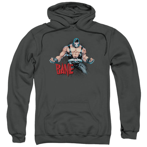 Batman/bane Flex-adult Pull-over Hoodie-charcoal