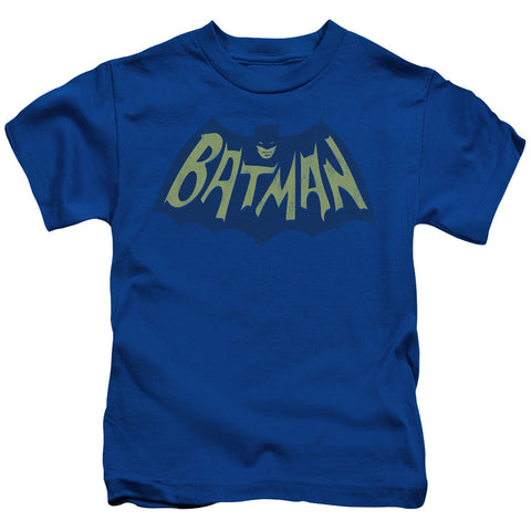 Batman/show Bat Logo - S/s Juvenile 18/1 - Royal Blue