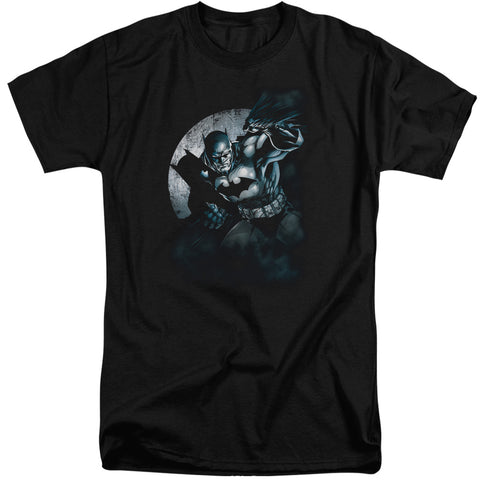 Batman/batman Spotlight-s/s Adult Tall-black