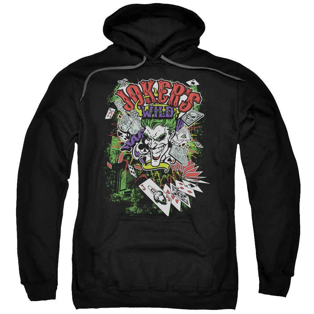Batman/jokers Wild-adult Pull-over Hoodie-black