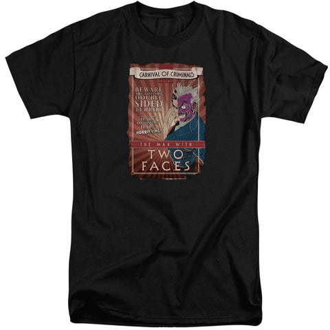 Batman/two Faces-s/s Adult Tall-black