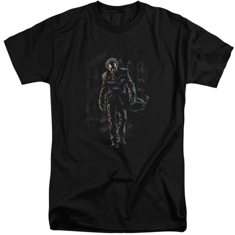Batman/joker Leaves Arkham-s/s Adult Tall-black