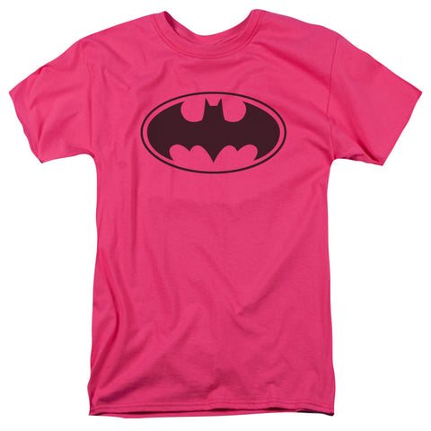 Batman/black Bat-s/s Adult 18/1-hot Pink