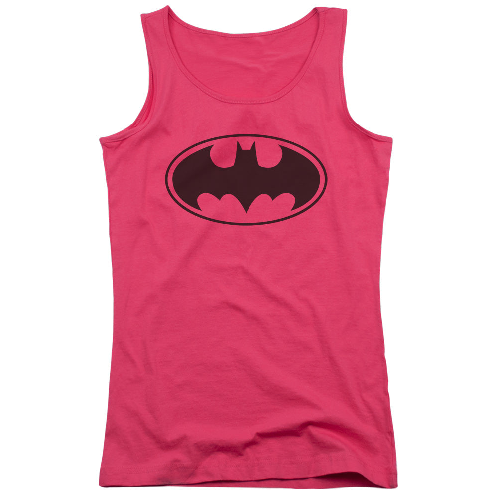 Batman/black Bat - Juniors Tank Top - Hot Pink