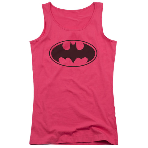 Batman/black Bat - Juniors Tank Top - Hot Pink