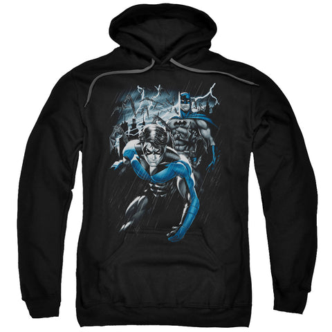 Batman/dynamic Duo-adult Pull-over Hoodie-black
