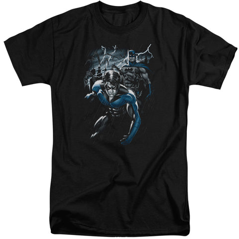 Batman/dynamic Duo-s/s Adult Tall-black