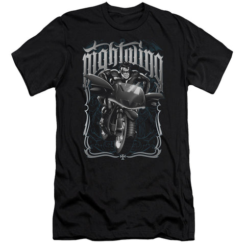Batman/nightwing Biker - S/s Adult 30/1 - Black