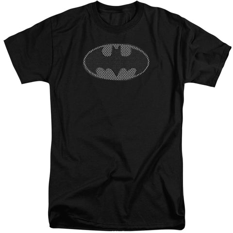 Batman/chainmail Shield-s/s Adult Tall-black