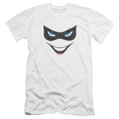 Batman/harley Face-premuim Canvas Adult Slim Fit 30/1-white