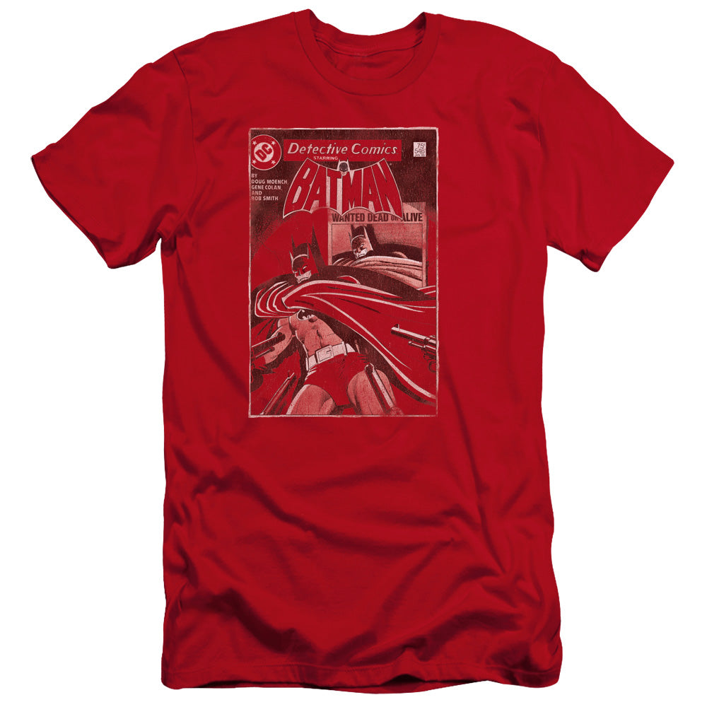 Batman/doa Cover-premuim Canvas Adult Slim Fit 30/1-red