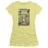 Juniors Sheer Cap Sleeve