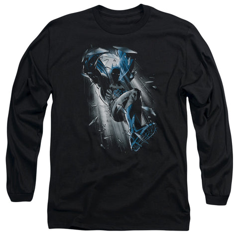 Batman/bat Crash - L/s Adult 18/1 - Black
