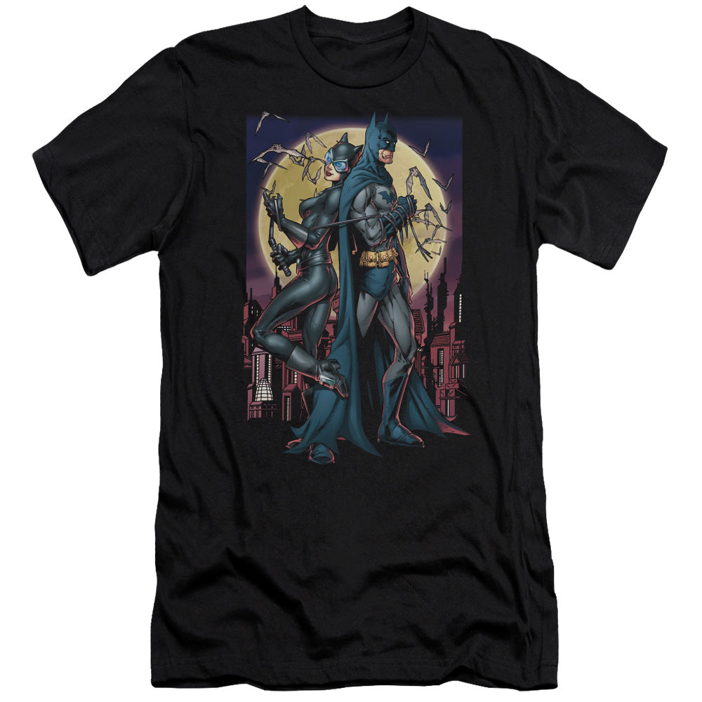 Batman/paint The Town Red - S/s Adult 30/1 - Black
