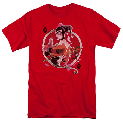 Batman/harley Q - S/s Adult 18/1 - Red