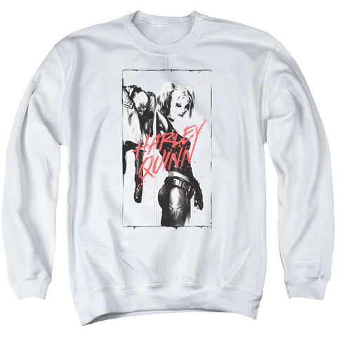 Batman/inked Quinn - Adult Crewneck Sweatshirt - White