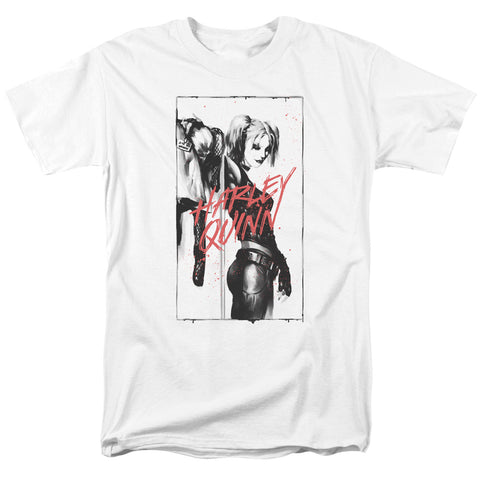 Batman/inked Quinn - S/s Adult 18/1 - White