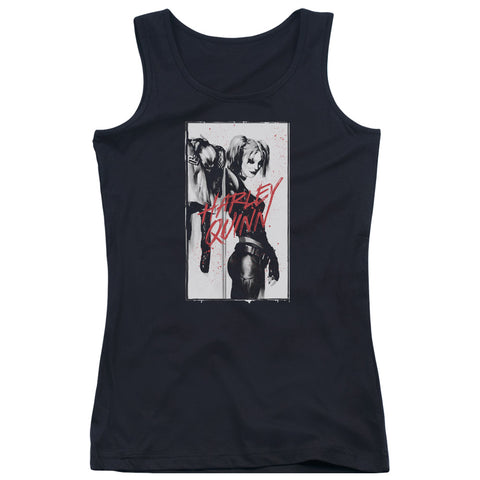 Batman/inked Quinn - Juniors Tank Top - Black