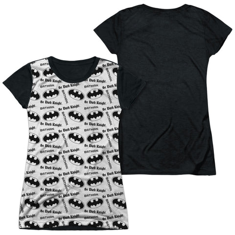 Junior Cap Sleeve 100% Poly Black Back