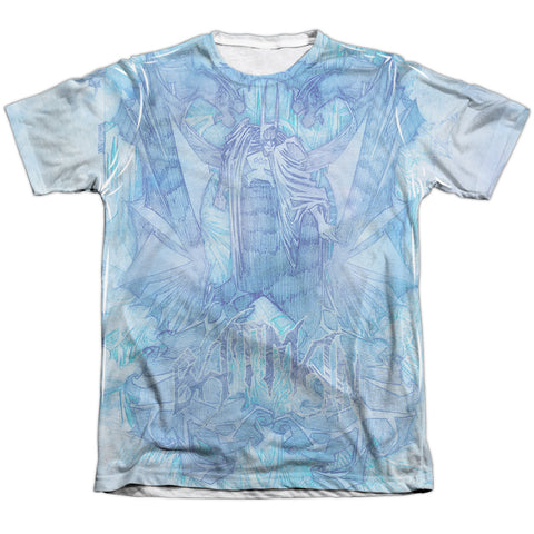 Batman/brooding-adult Poly/cotton S/s Tee-white