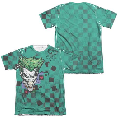 Batman/boxed Clown-adult Poly/cotton S/s Tee-white