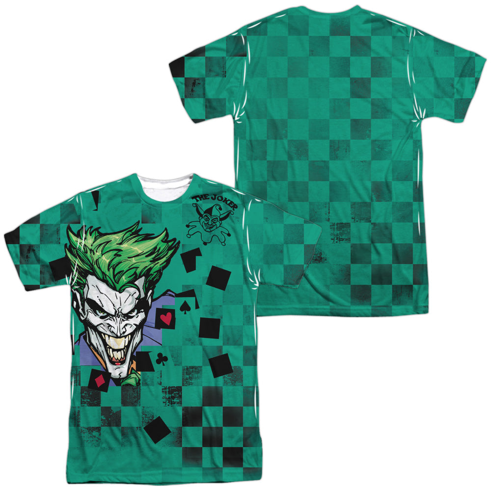 Batman/boxed Clown-s/s Adult Poly Crew-white