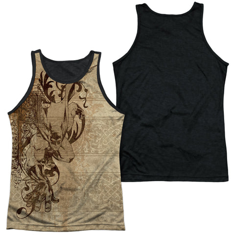 Adult 100% Poly Tank Top Black Back