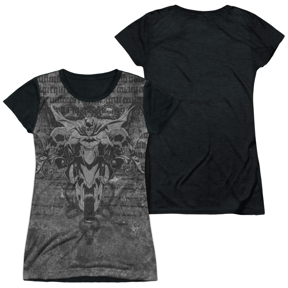 Junior Cap Sleeve 100% Poly Black Back